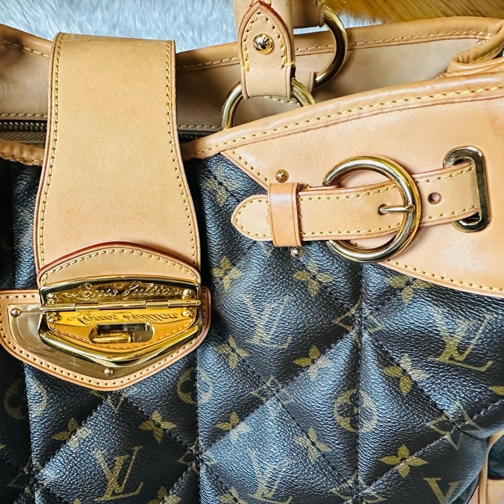 Louis Vuitton Brown and Tan Quilted Shoulder Bag - Picture 7 of 15